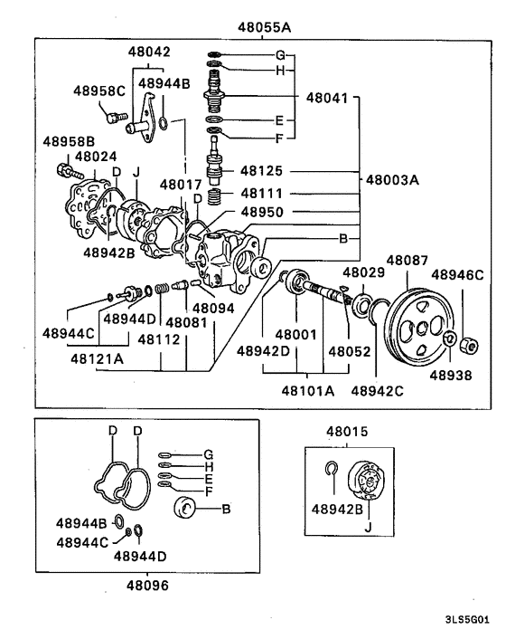 Power steering oil pump