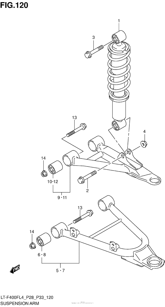 Suspension Arm (Lt-F400Fl4 P33)