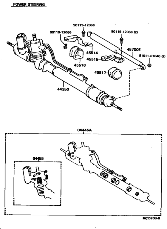 Front Steering Gear & Link