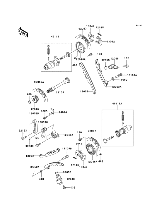 Camshaft/tensioner