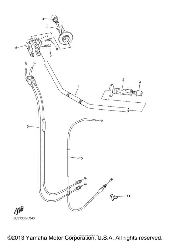 Steering handle & cable