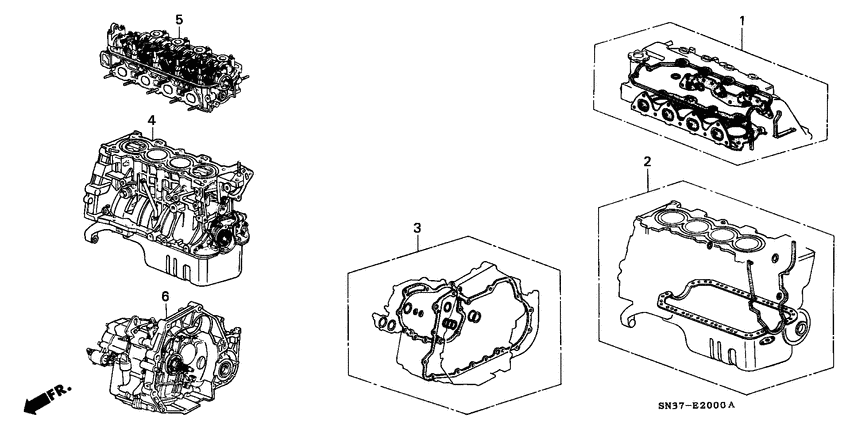 Gasket kit/ transmission assy.