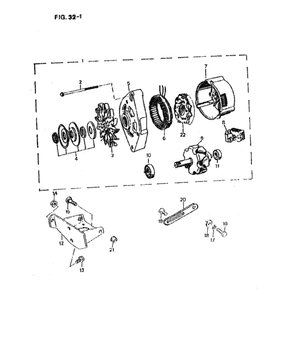 Alternateur bosh 45a