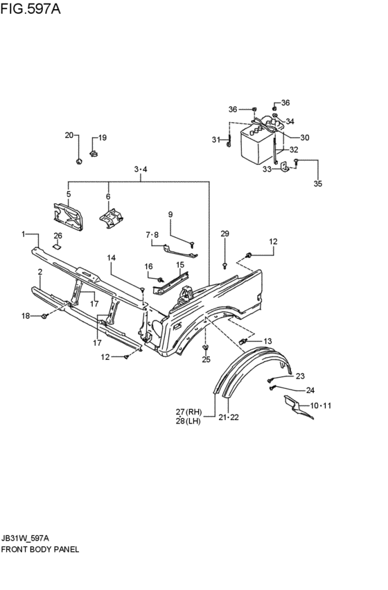front body panel