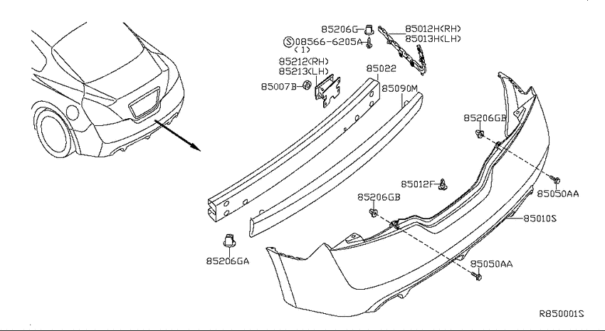 Rear bumper