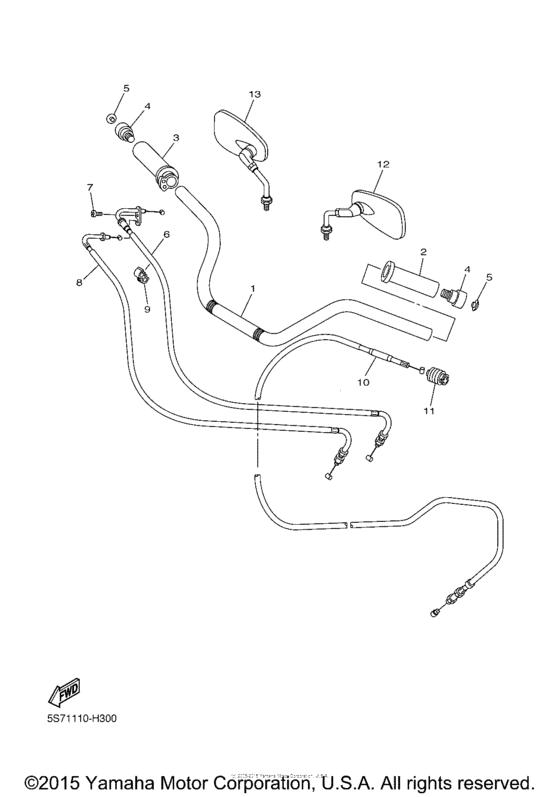 Steering handle & cable