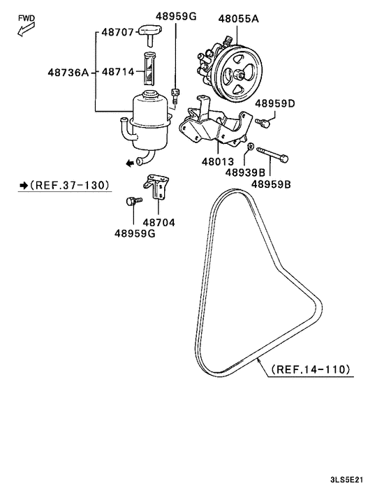 Power steering oil pump