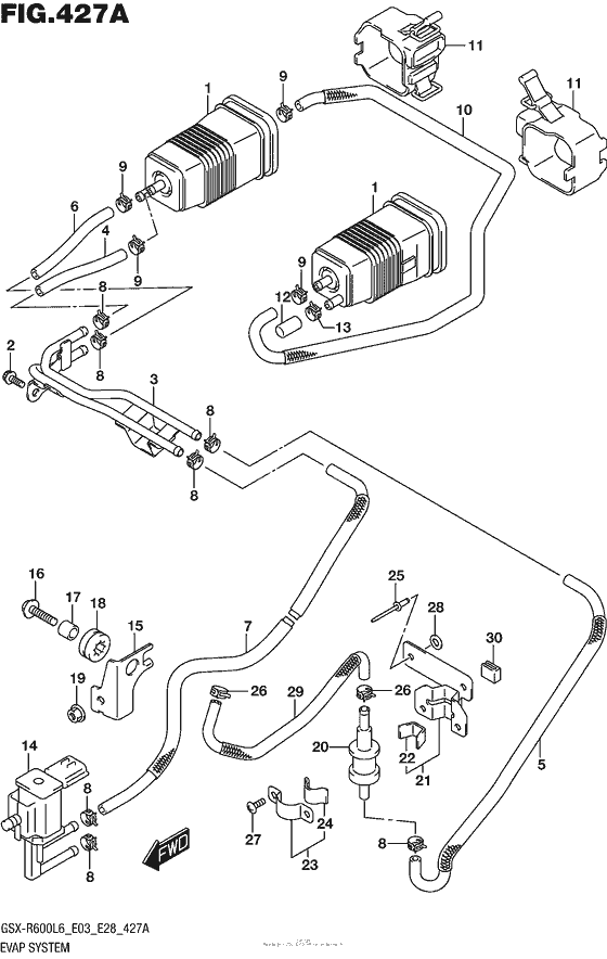 Evap System (Gsx-R600L6 E33)