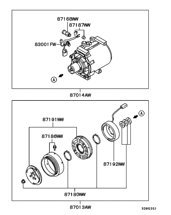A/c cond, piping(dual:a)