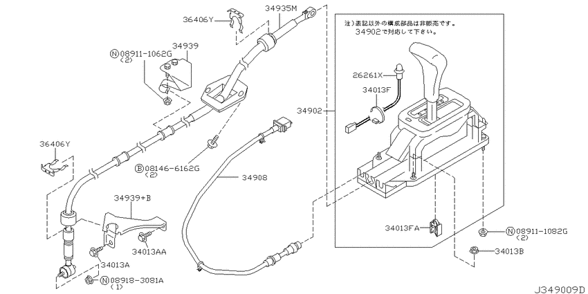 Auto transmission control device