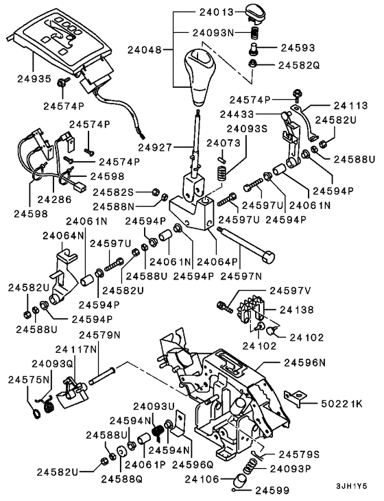 A/t floor shift linkage