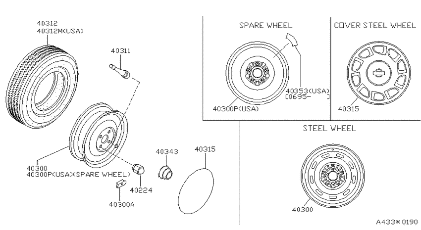 Road wheel & tire