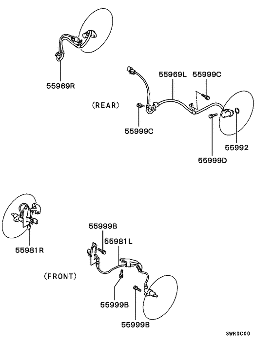 Anti-skid brake sensor