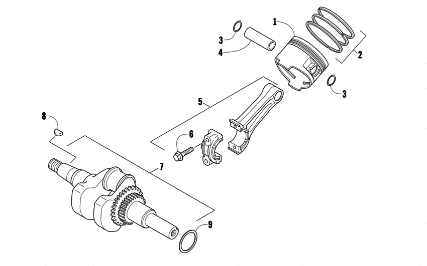Piston And Crankshaft