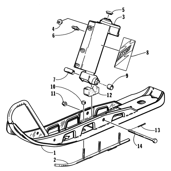 Ski And Spindle Assembly