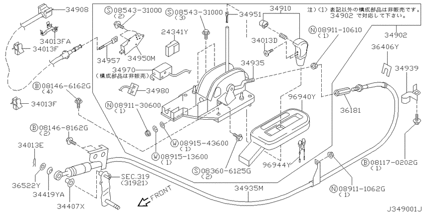 Auto transmission control device