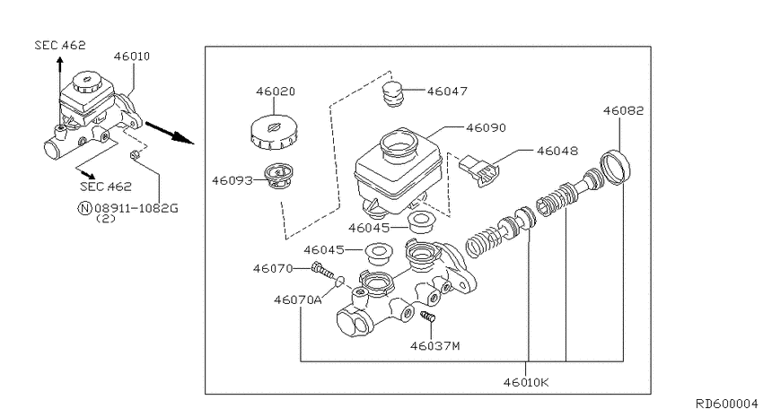 Brake master cylinder