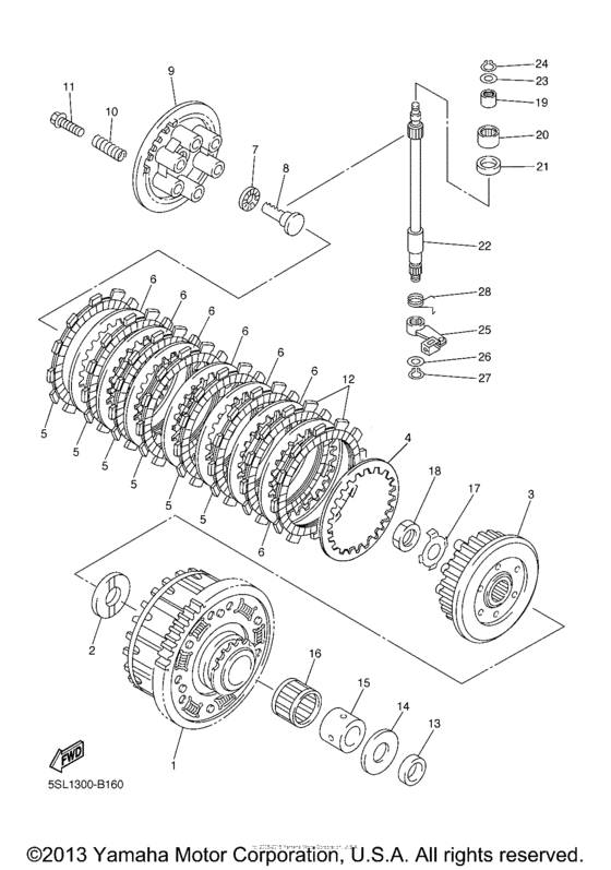 Clutch for 2004 Yamaha YZFR6/ YZF600 YZFR6 USA sales region