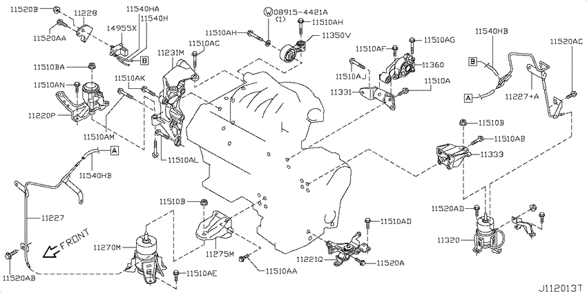 Engine & transmission   mounting