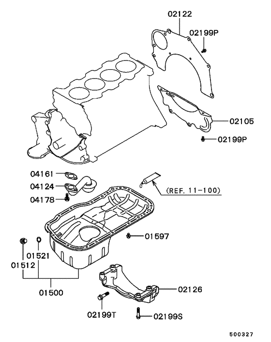 Cover,rear plate & oil pan