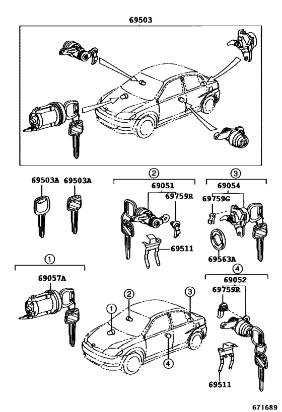 Lock Cylinder Set