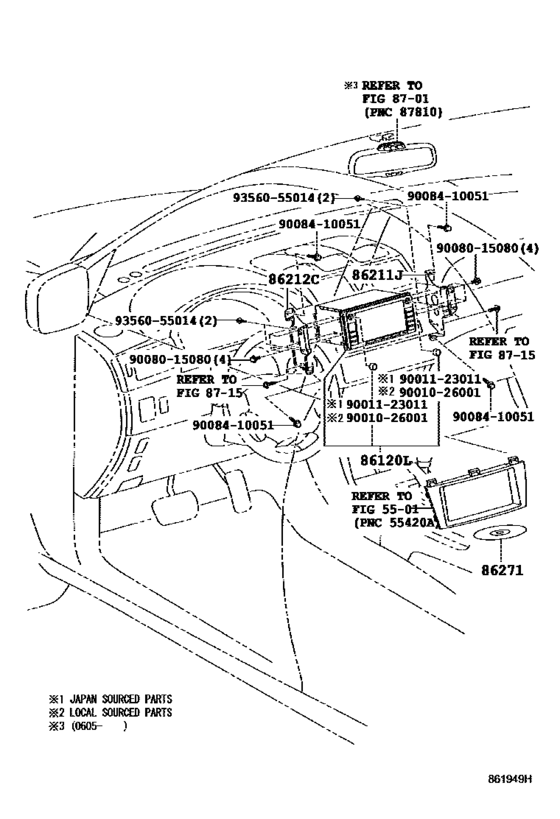 Navigation & Front Monitor Display
