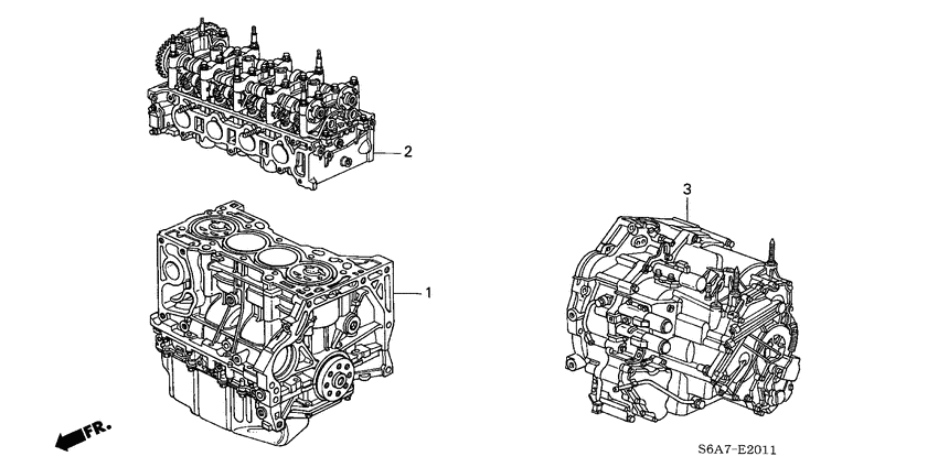 Engine assy./ transmission assy.