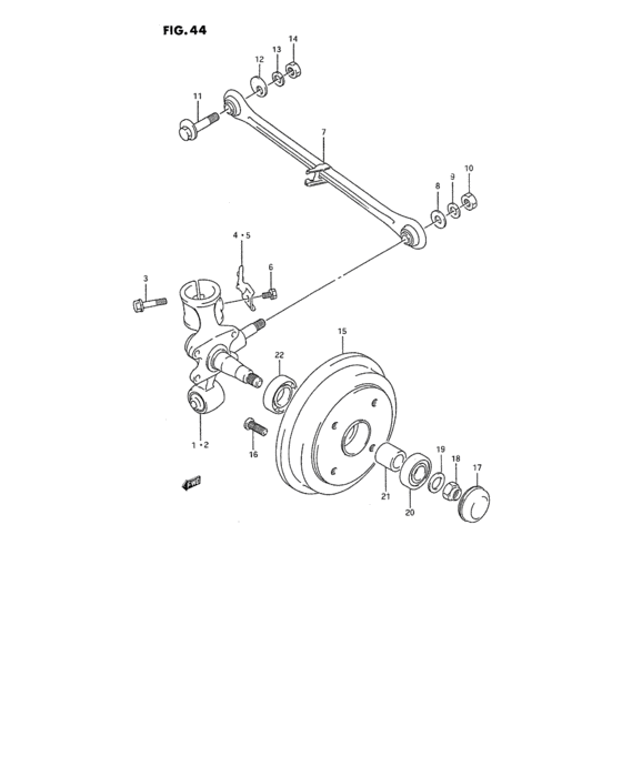 Rear axle