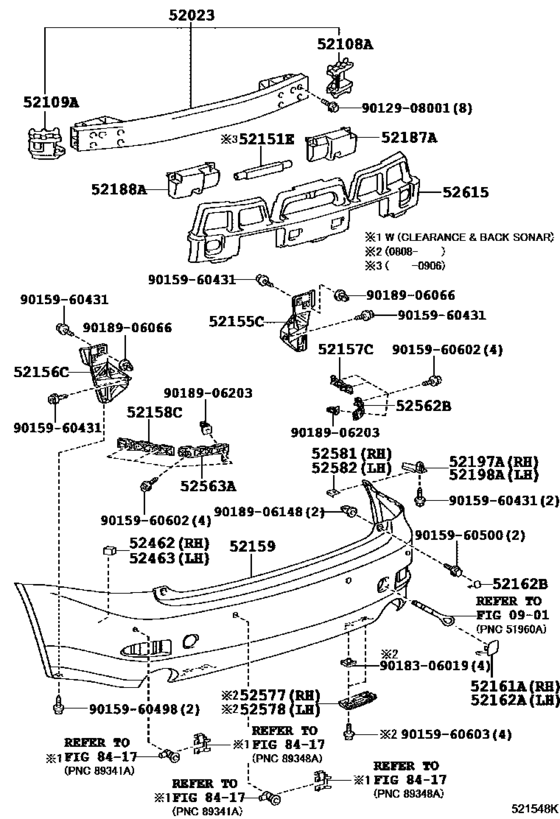 Rear Bumper & Bumper Stay