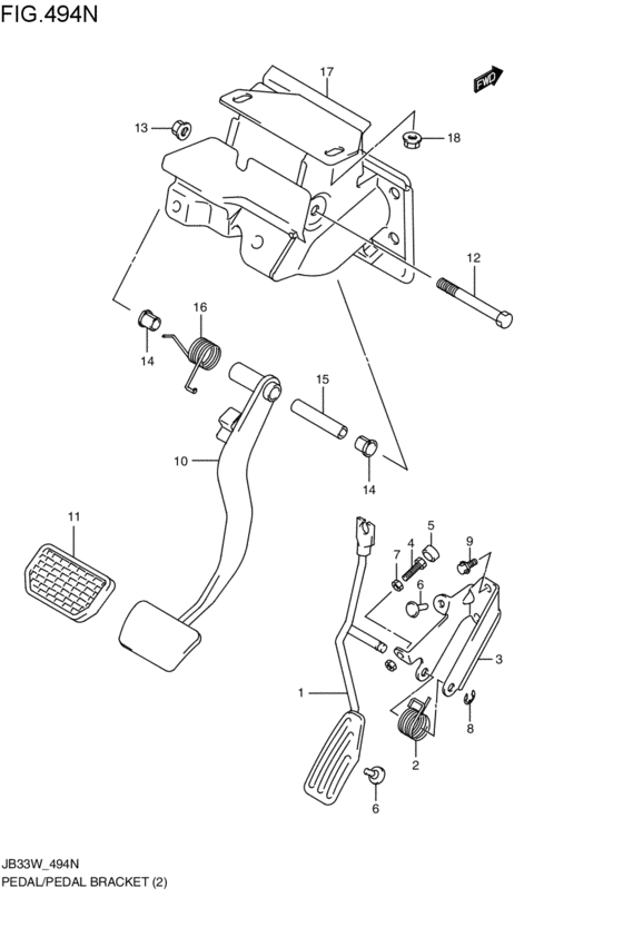 pedal / pedal bracket