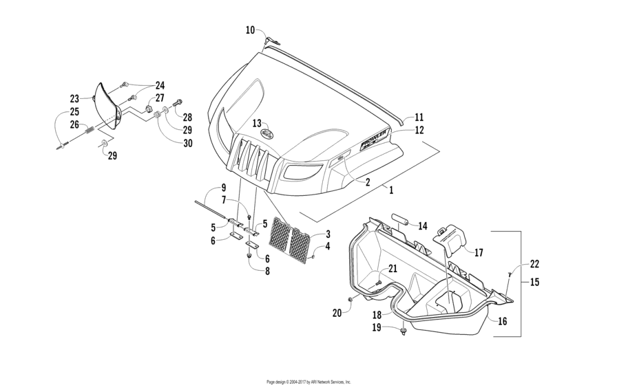 Hood And Headlight Assembly