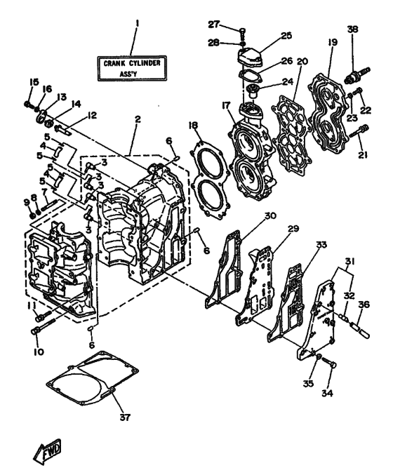 Cylinder & crankcase