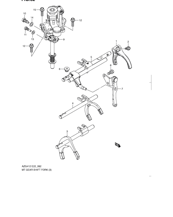 Mt gear shift fork