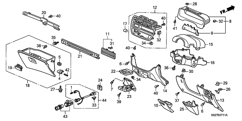 Instrument panel garnish
