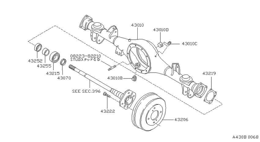 Rear axle