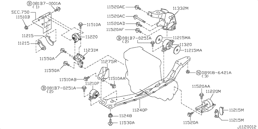 Engine & transmission   mounting