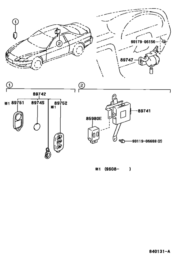 Door control toyota 85980 схема