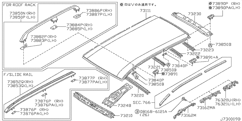 Roof panel & fitting