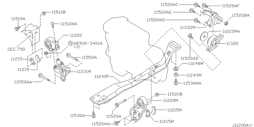 Engine & transmission   mounting