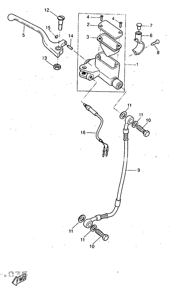 Front master cylinder
