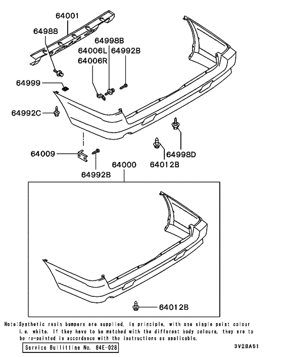 Rear bumper & support