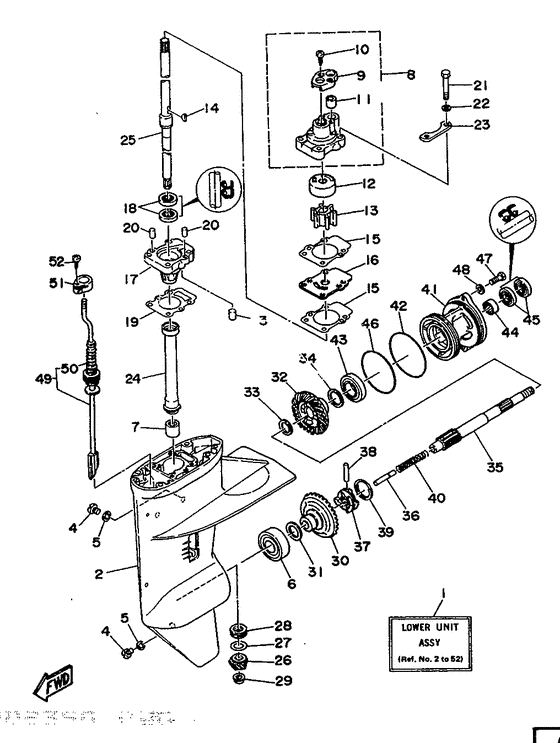 Lower casing drive 1