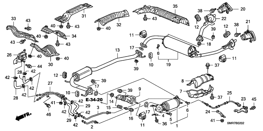 Exhaust pipe/silencer