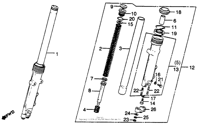 Cb750k/lfront fork 79-80