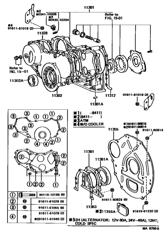 Timing Gear Cover & Rear End Plate