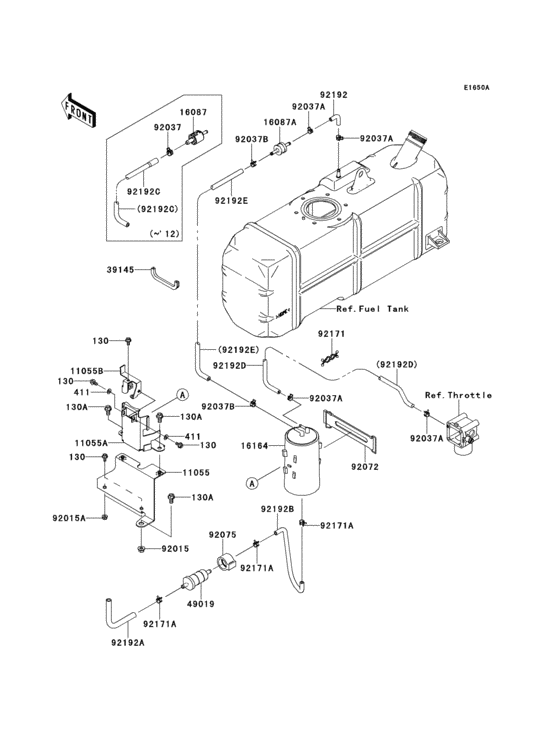 Fuel evaporative system(sbf-sdf)
