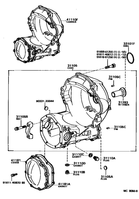 Front Axle Housing & Differential