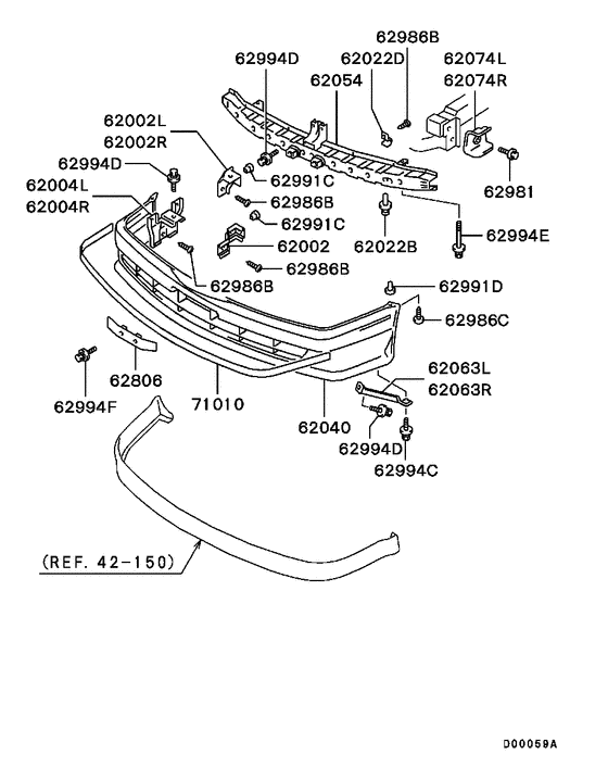 Front bumper & support
