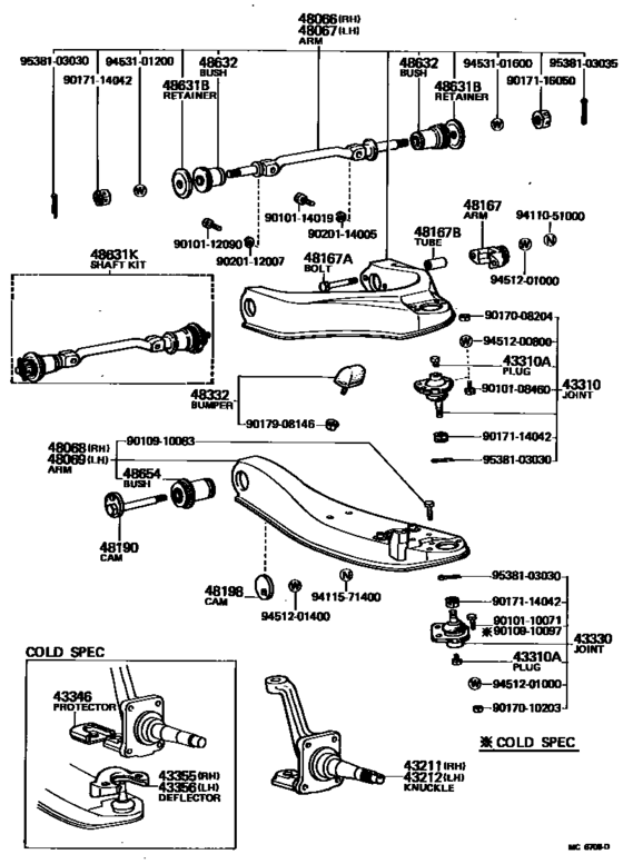 Front Axle Arm & Steering Knuckle