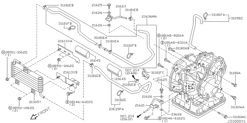 Auto transmission,transaxle & fitting